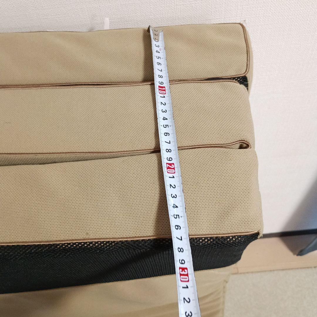 西川 インテリア限定エアーマットレス シングル　外袋付き 折りたたみ式 ベージュ