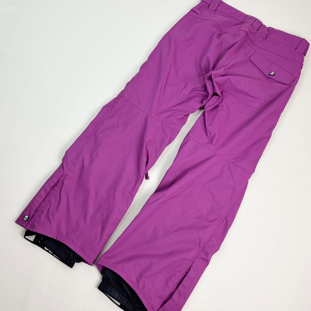 2470【極美品】686 スノボウェア 上下セット ジャケット パンツ 紫黒白青