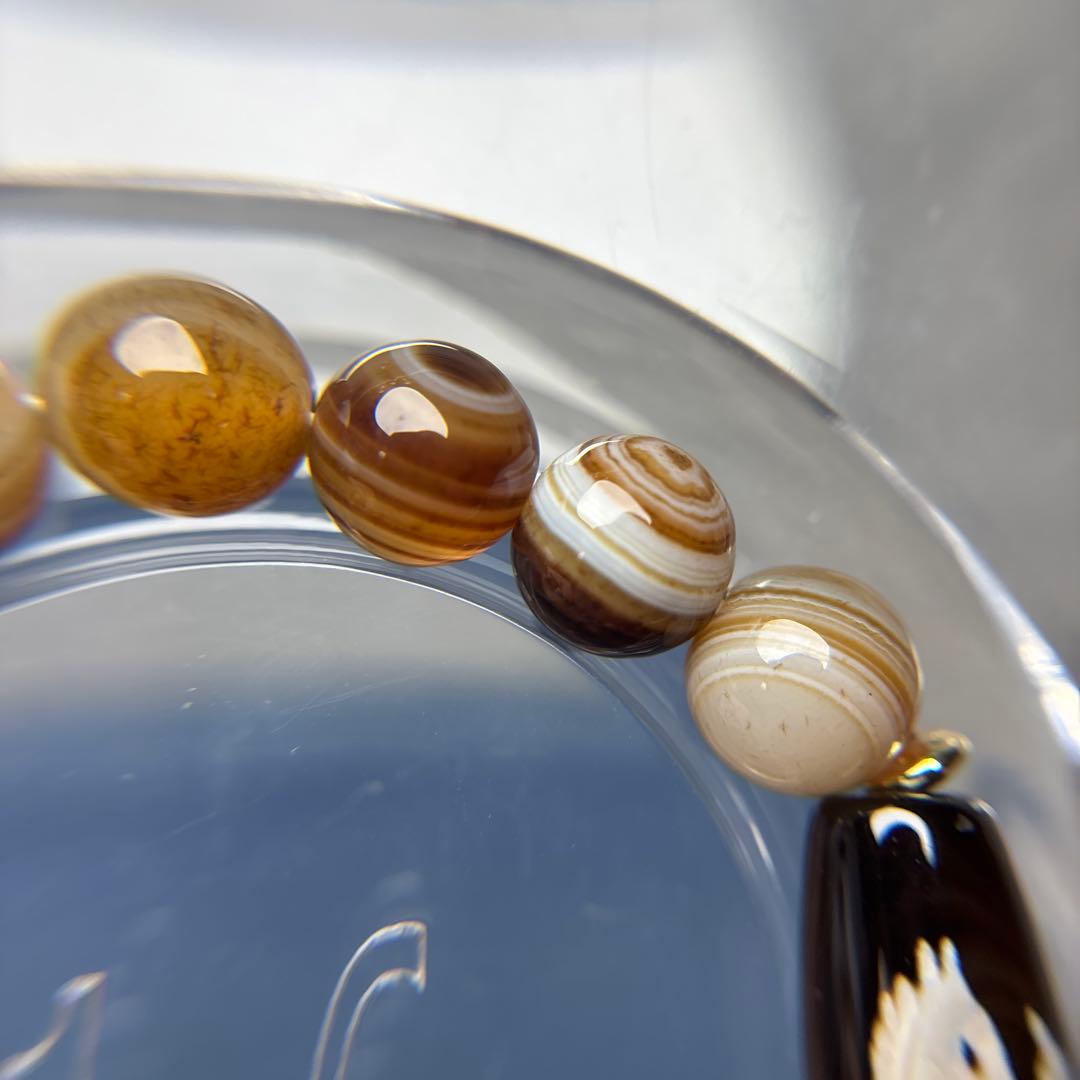 tamago様おまとめ瑪瑙　天眼瑪瑙+馬天珠ブレス　1-4