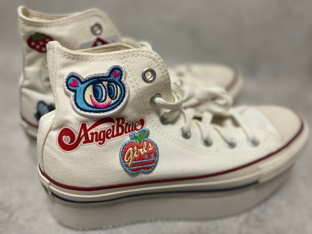 24.5cmエンジェルブルー 厚底スニーカー ナカムラくん Y2K 平成レトロ