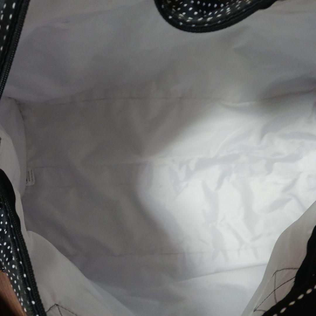 2599　レスポートサック　ボストンバッグ　黒　ドット　50cm