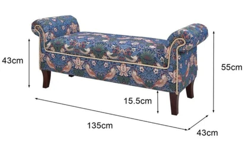 スツール イチゴ泥棒 モリス ジェニファーテイラー 33031RB-VI02