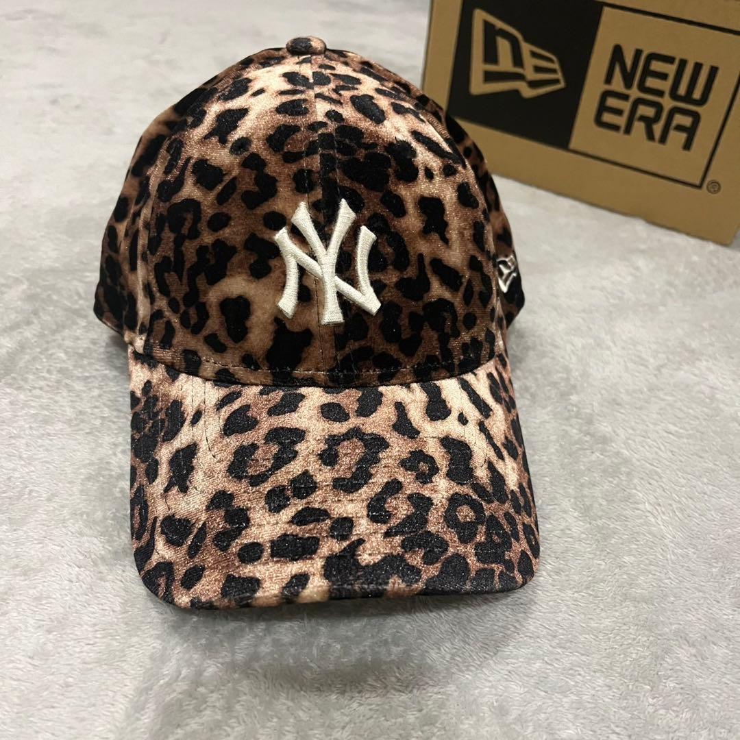 ニューエラ 9FORTY キャップ レオパード ヒョウ柄 帽子 ベロア NY
