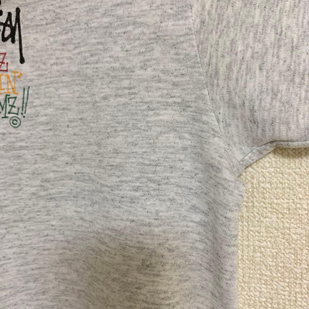 80s 後期 STUSSY 黒タグ USA製 ラスタ シャドーマン NIKE M