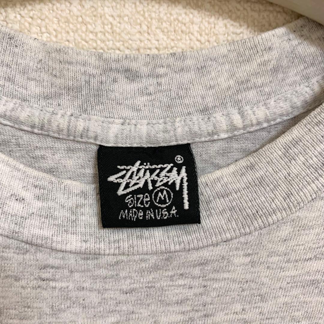 80s 後期 STUSSY 黒タグ USA製 ラスタ シャドーマン NIKE M