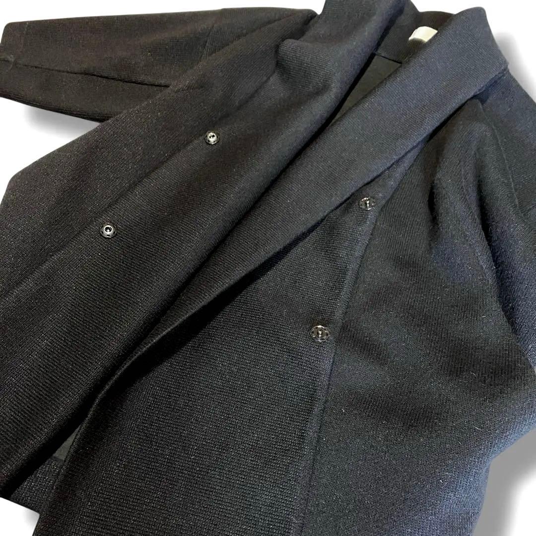 アパルトモン✨ リアリティスタジオ✨ウールコクーンコート　ロング　ブラック　XS