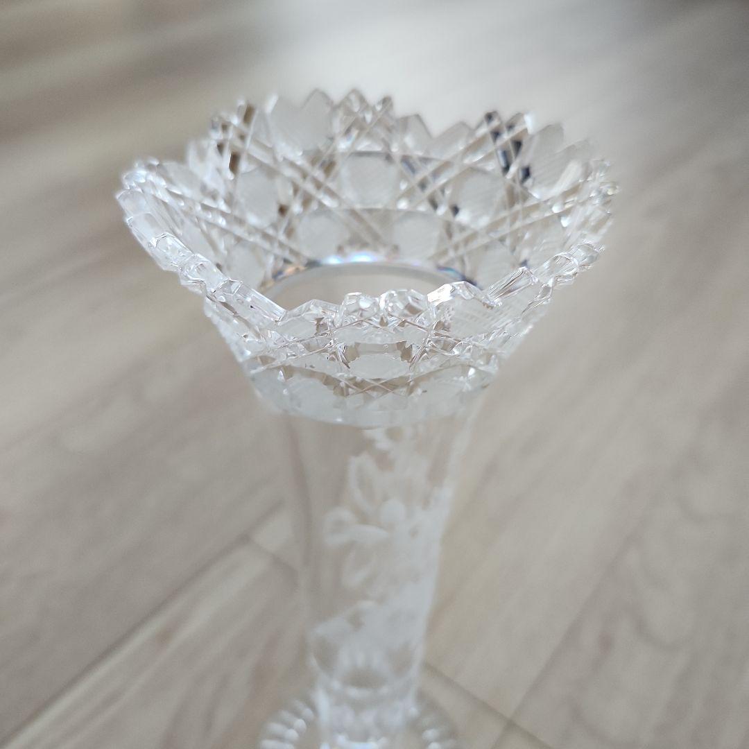 MeissenBleikristallマイセン　クリスタル　花瓶　一輪挿し