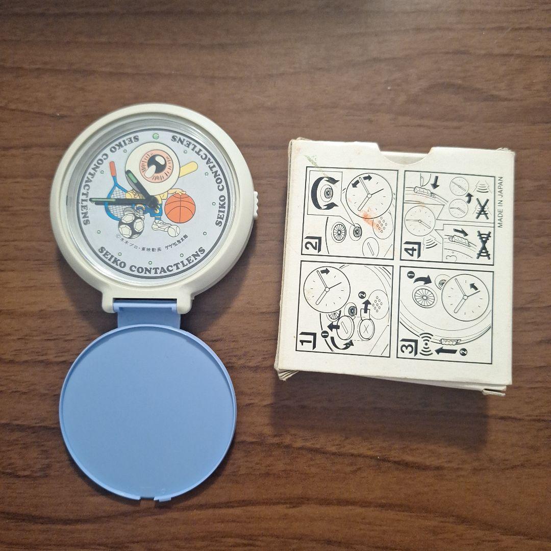 未使用 ゲゲゲの鬼太郎 目覚まし時計 CONTACTLENS 目玉おやじ