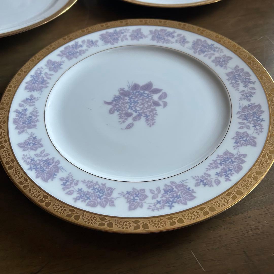 大倉陶園 OKURA 皿 エンボス 陶器 洋食器 金彩 ビンテージ 高級