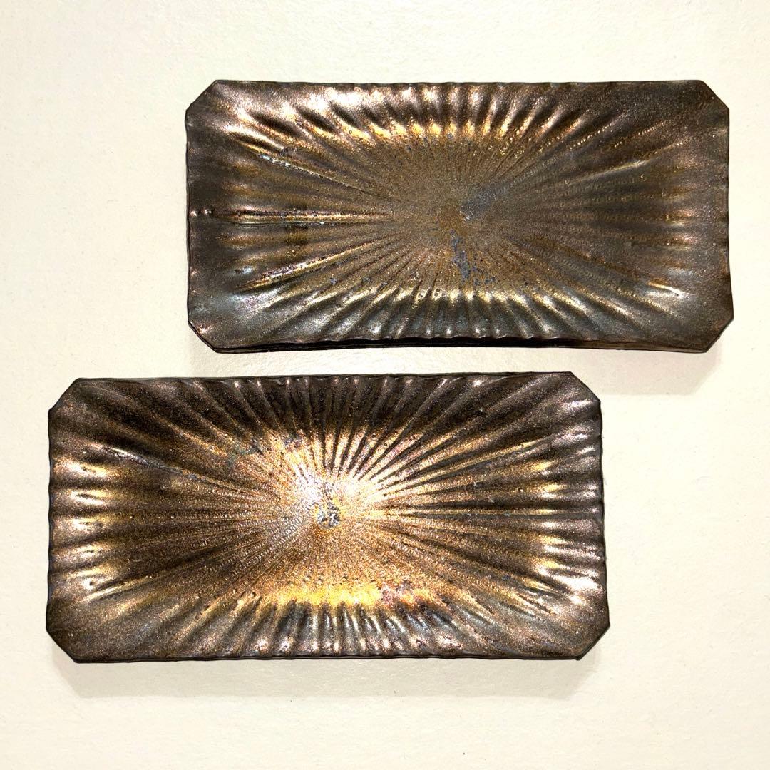 平岡仁 うつわ 器 2枚セット ペア 作家 入手困難