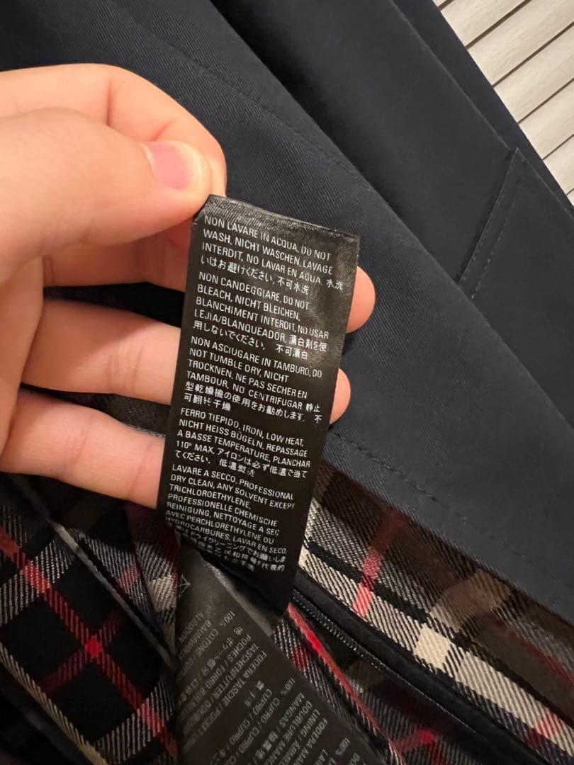 BALENCIAGA ネイビー トレンチコート