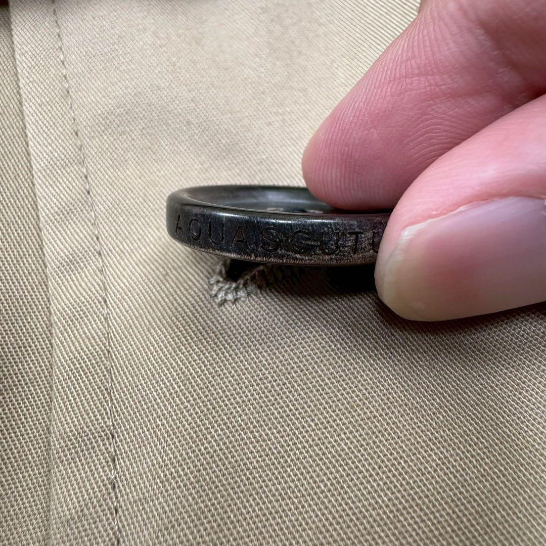 美品✨ アクアスキュータム トレンチコート ライナー付 イングランド製 XL相当