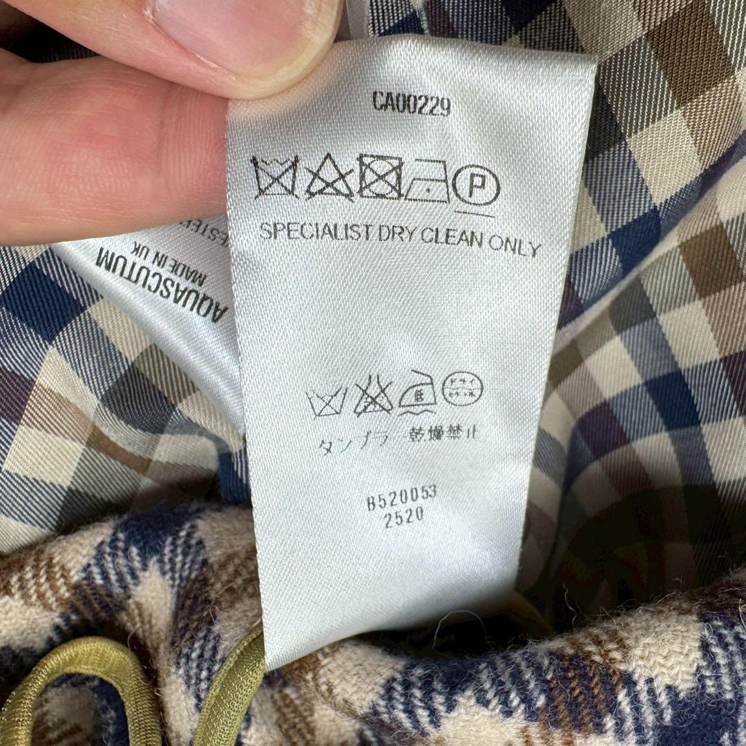 美品✨ アクアスキュータム トレンチコート ライナー付 イングランド製 XL相当