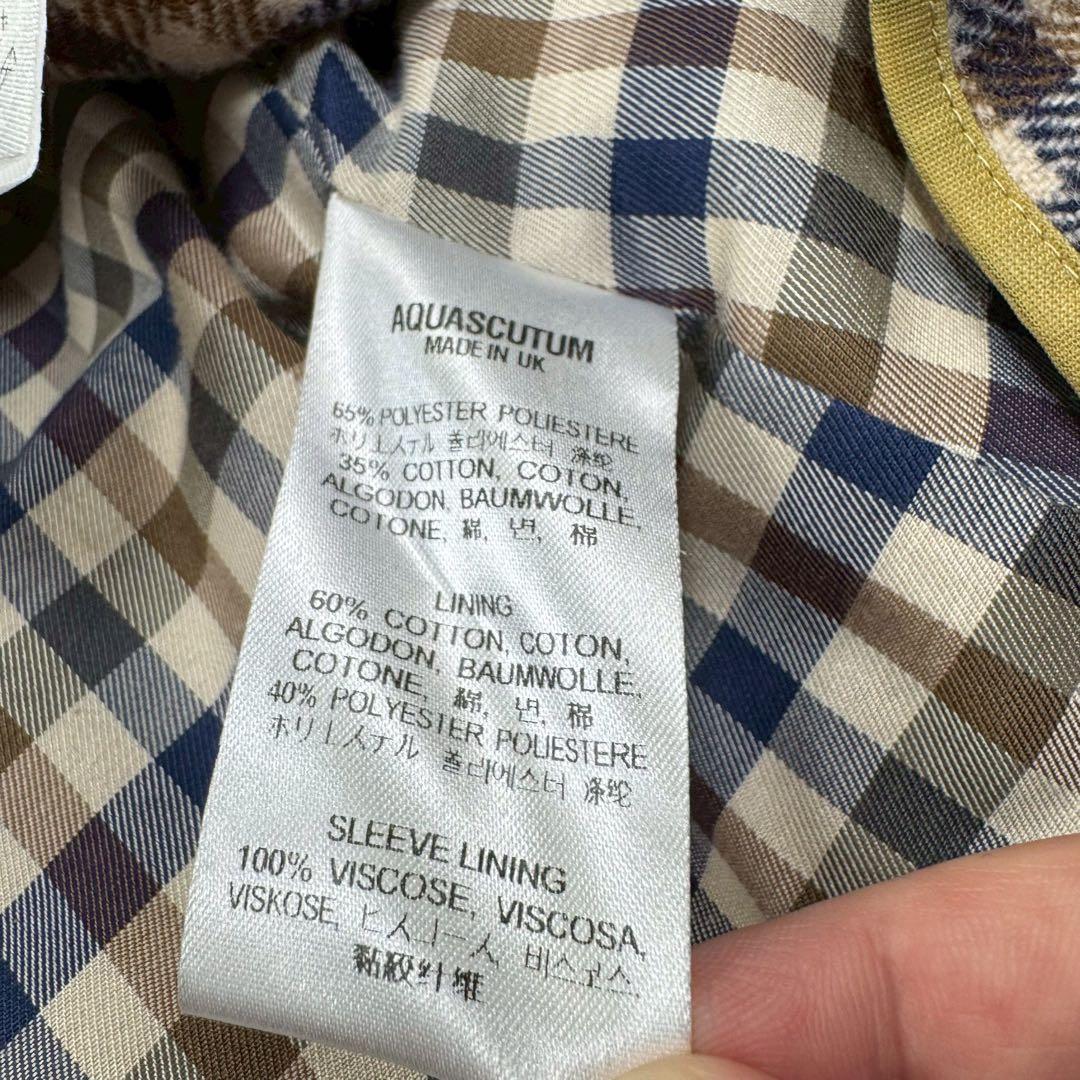 美品✨ アクアスキュータム トレンチコート ライナー付 イングランド製 XL相当