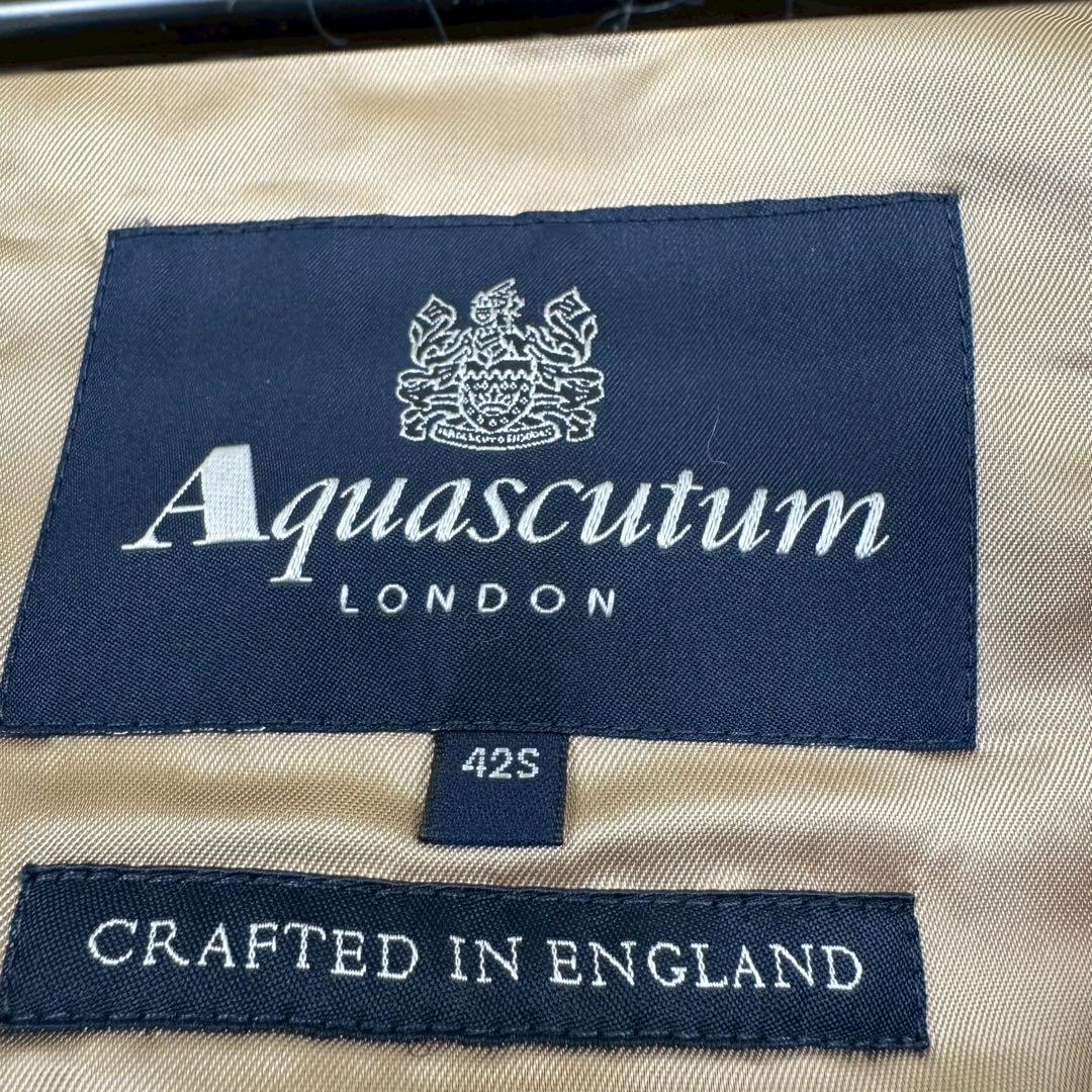 美品✨ アクアスキュータム トレンチコート ライナー付 イングランド製 XL相当