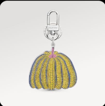 【未開封】ルイヴィトン　LV×YK ポルトクレ　パンプキンキーホルダー　草間彌生