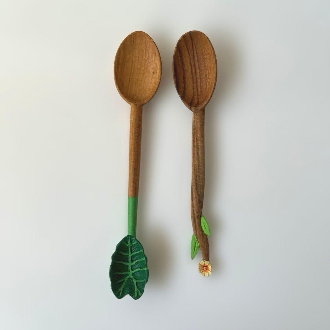 安彦年朗さん　万象匙　木製スプーン　2個セット　未使用