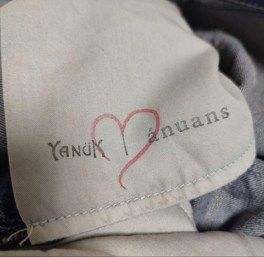 美品【YANUK×anuans】Curvy denim サイズ22デニムジーンズ