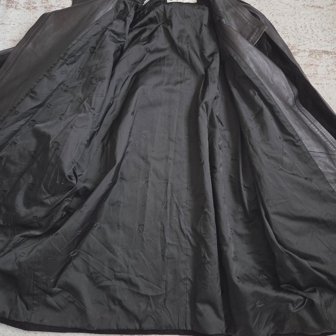 vintage シャルルジョルダン 本革レザーコート大きめシルエット　38/M