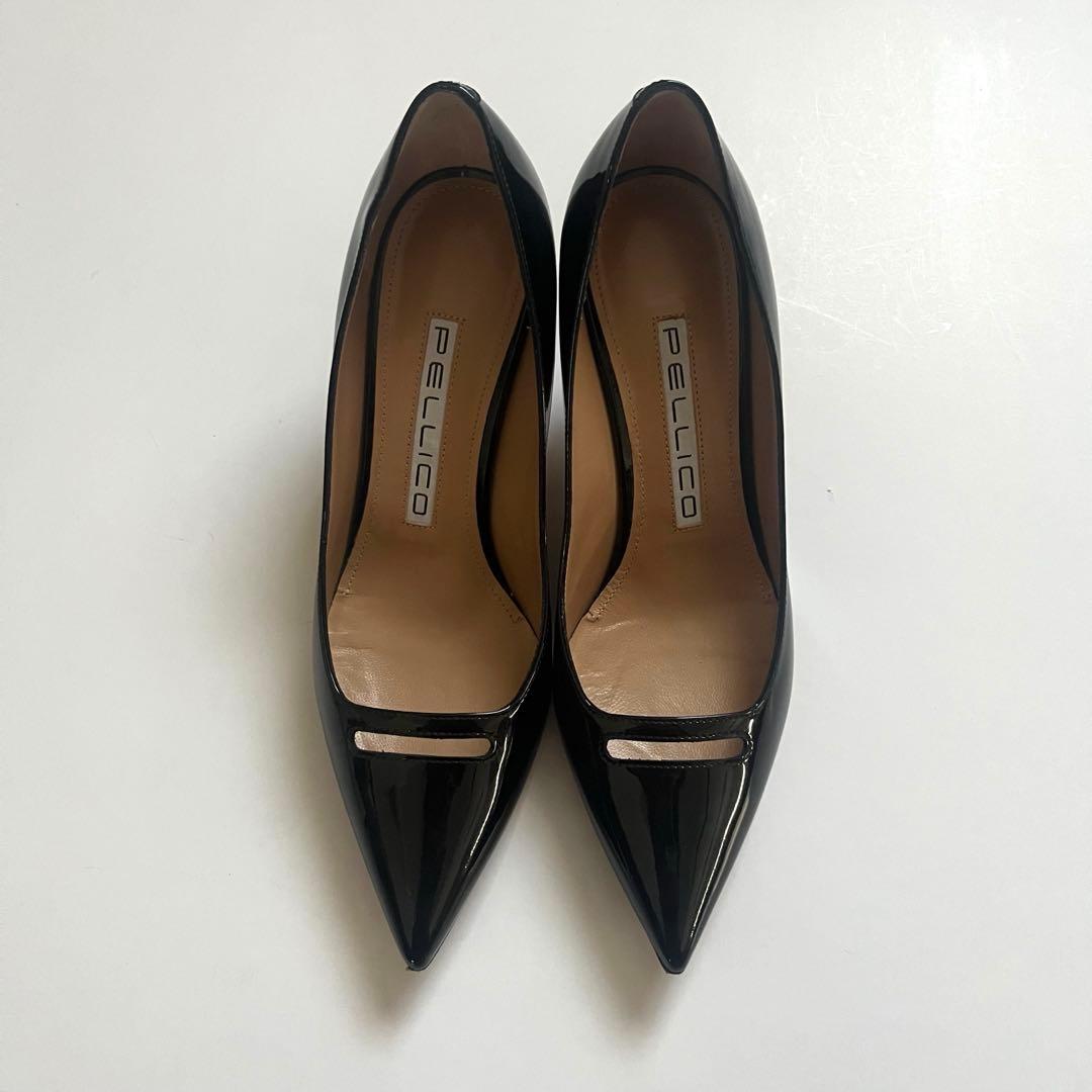 PELLICO パンプス アネッリ 黒 アンドレア