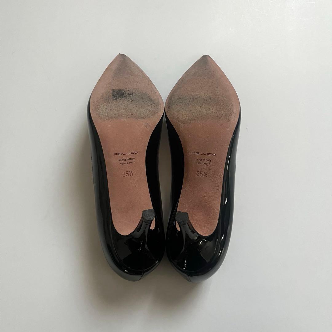 PELLICO パンプス アネッリ 黒 アンドレア