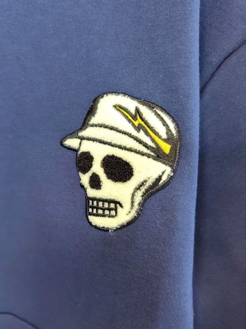 新品【DEVEREUX GOLF】 パーカー／ワッペン刺繍／ネイビー／S