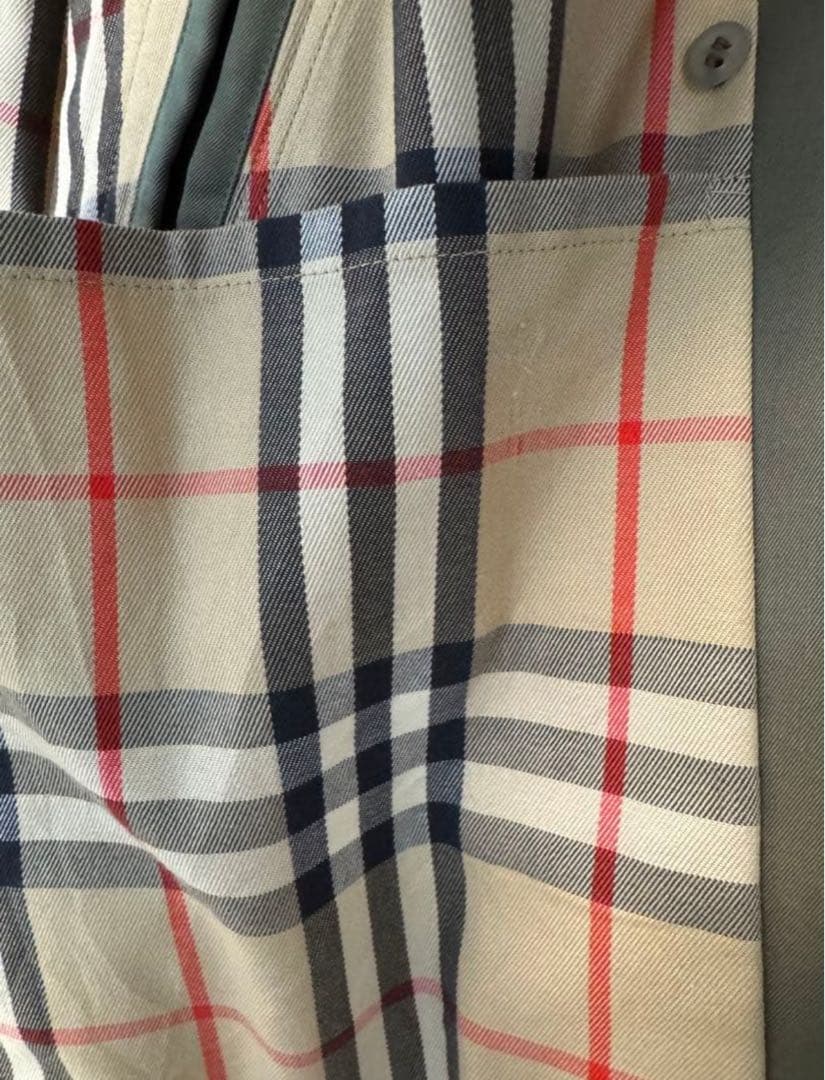 バーバリー　トレンチコート　175 モスグリーン　ビンテージ美品