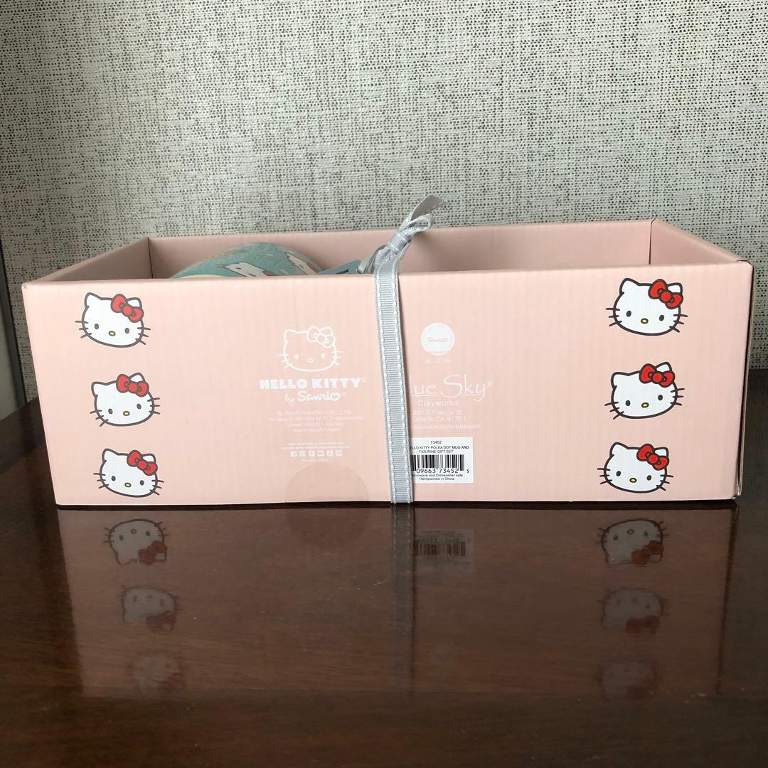 ハローキティ ポルカドットフィギュア ギフトセット ブルースカイ クレイワークス