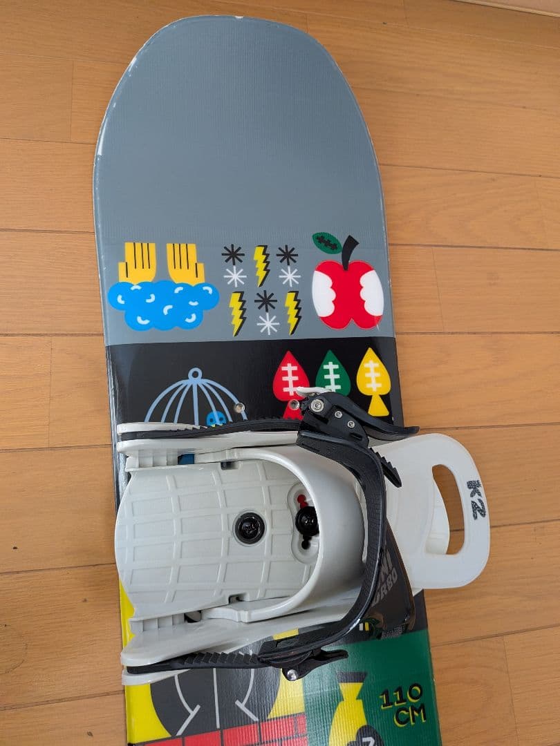 キッズスノーボード3点セット K2 110 cmブーツ20.0 cm