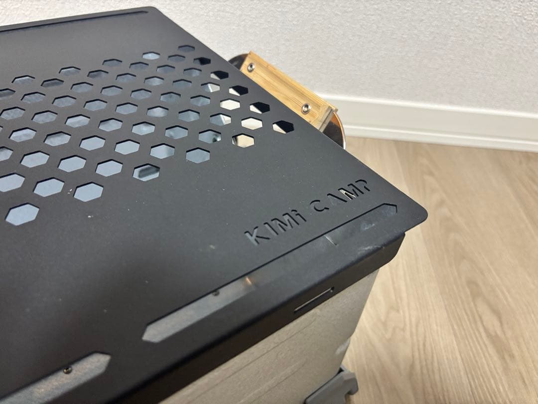 スノーピーク シェルフコンテナ 25＋KIMICAMPシェルコン用天板　使用品