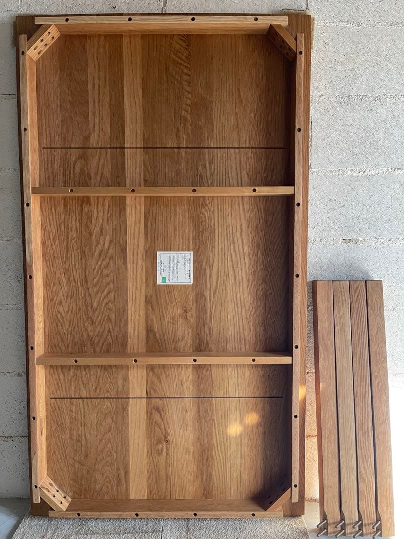 無印良品 MUJI ダイニングテーブル　オーク無垢材　140サイズ　節ほぼ無し