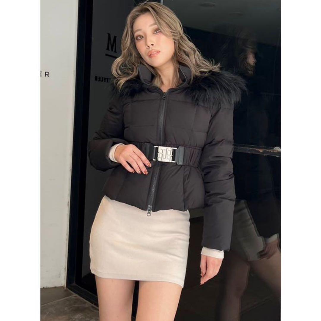 GYGYベルト付きショートダウンコート　gyda