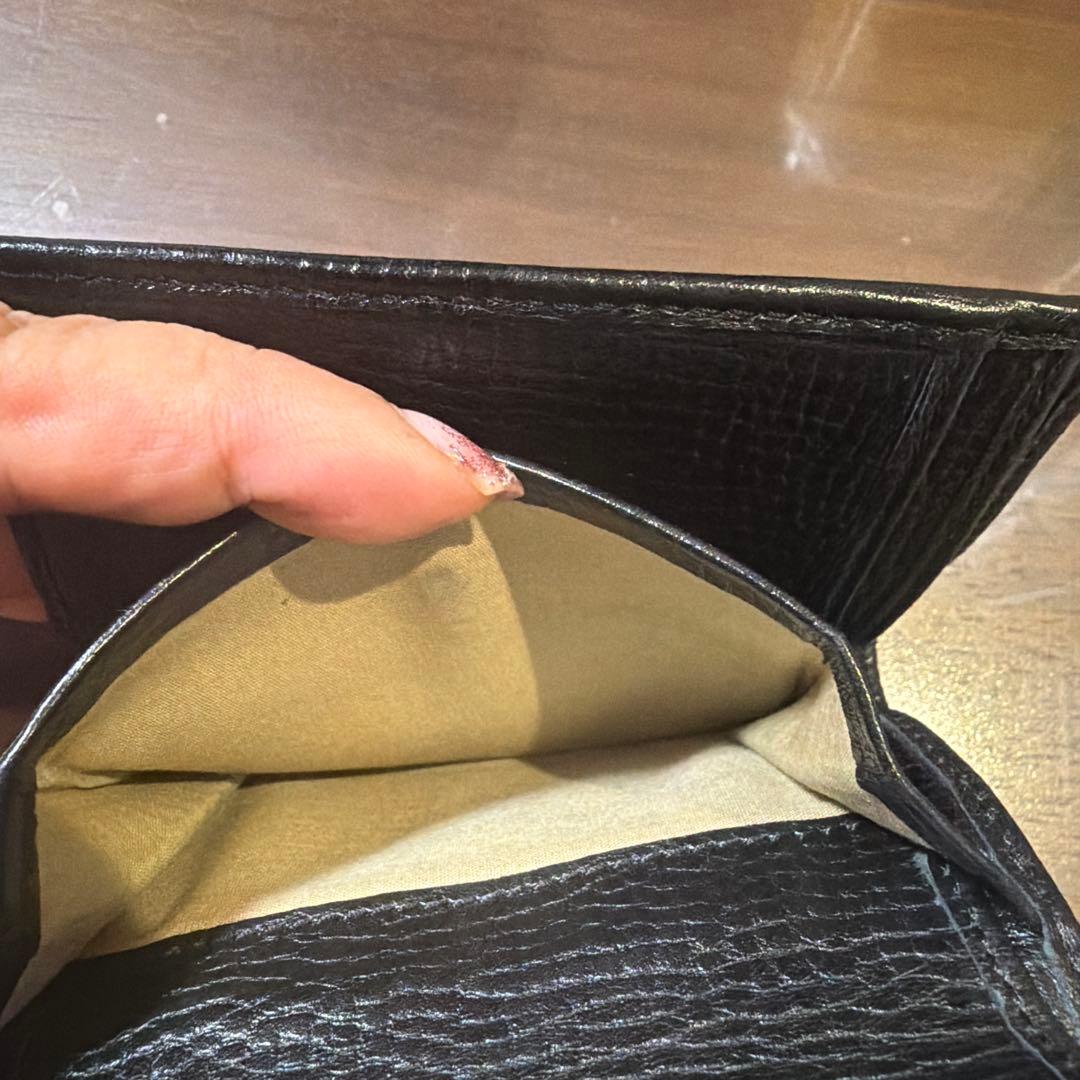 Chloé ブラックレザー 三つ折り財布