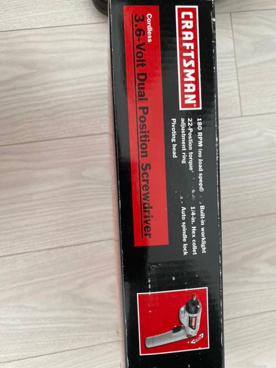 クラフツマン Craftsman 3.6 Volt Screwd