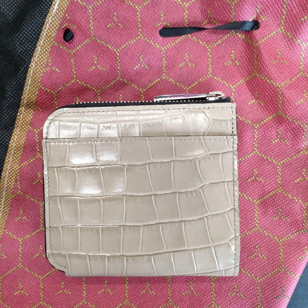 ATAO チェス・レリーフ ミニ財布 ベージュ