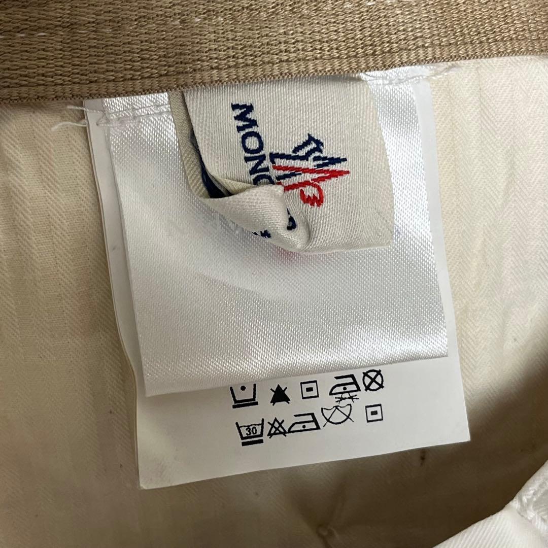 617 MONCLER 1952 ガーメントダイ白 46 上質ツイル 洗練仕上げ