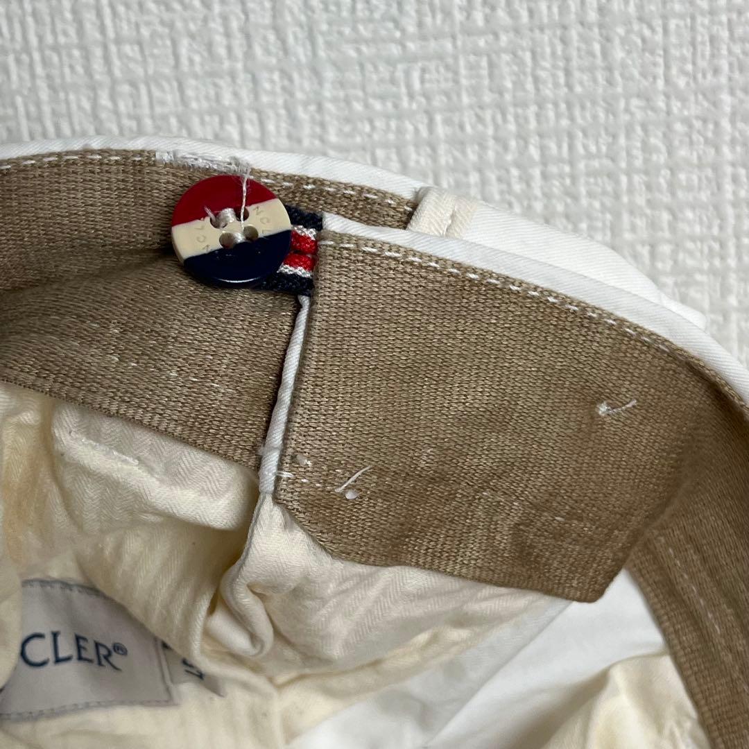 617 MONCLER 1952 ガーメントダイ白 46 上質ツイル 洗練仕上げ