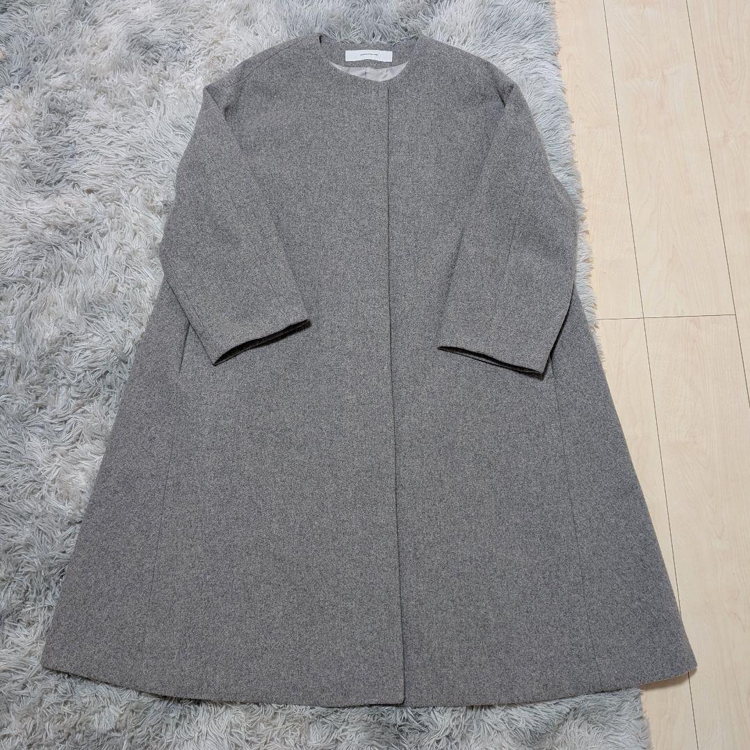 ジャーナルスタンダードロングフレアコートウール100%