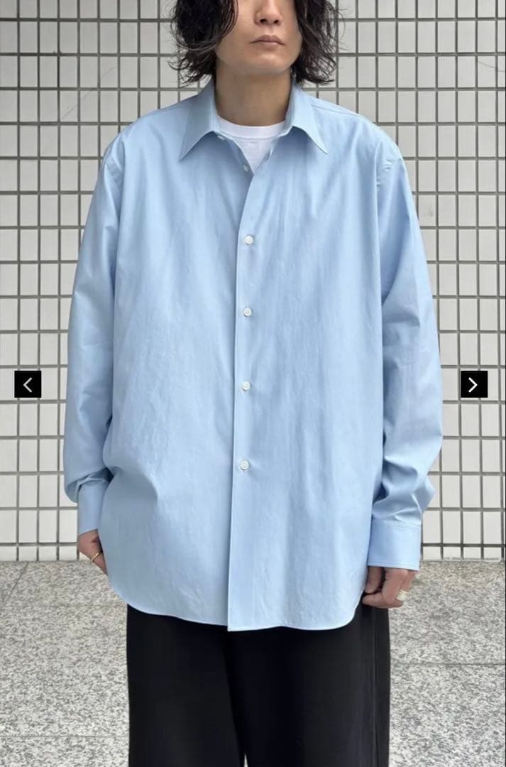 【AURALEE】WASHED FINX TWILL SHIRT
