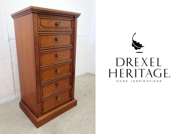 美品■ドレクセルヘリテイジ■フランチェスカ■最高級■チェスト■6段■マホガニー■