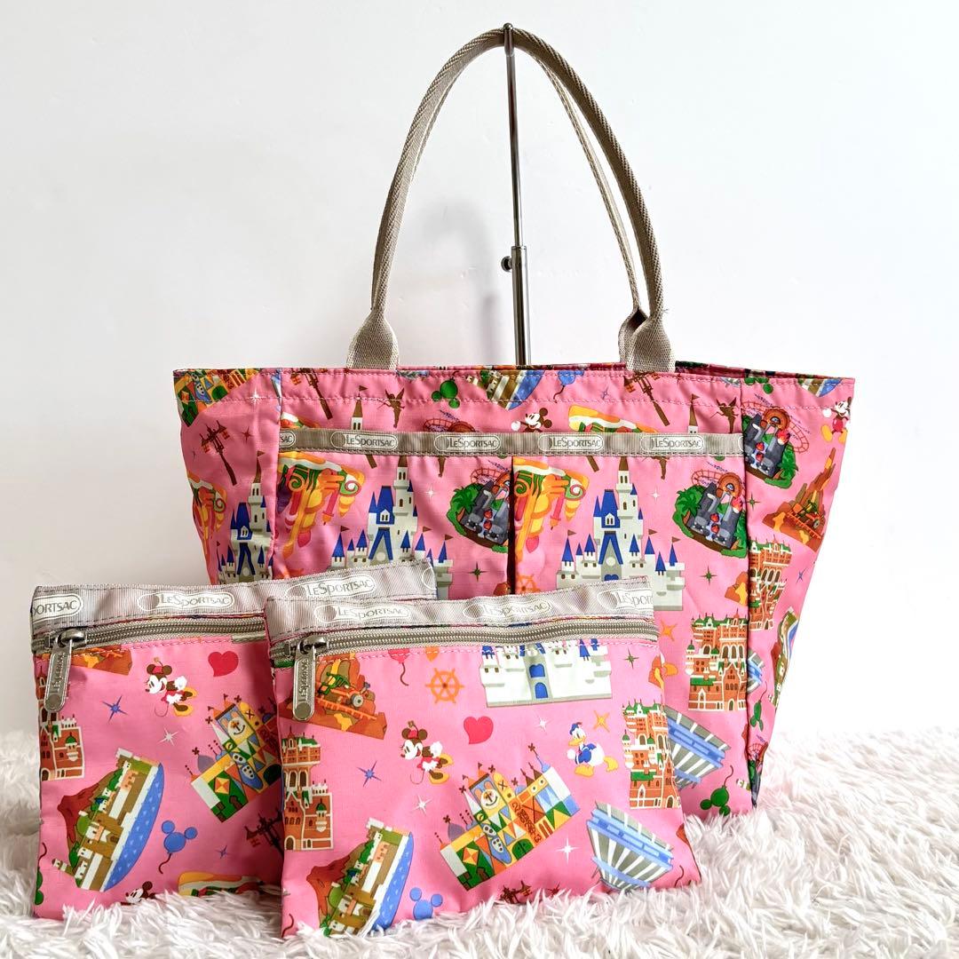 【美品】 レスポートサック 東京ディズニーリゾート 限定コラボ トートバッグ