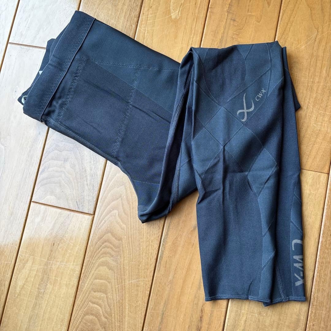 CW-X グレー　スポーツタイツ