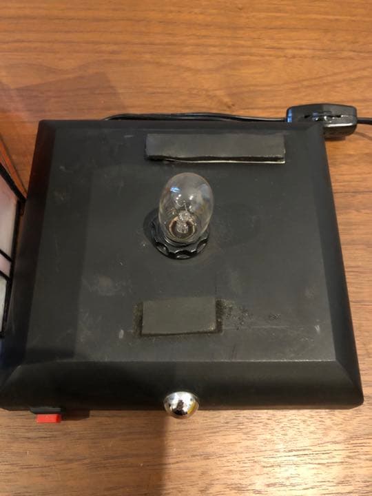 オルゴール内蔵・ステンドグラス　インテリアスタンド