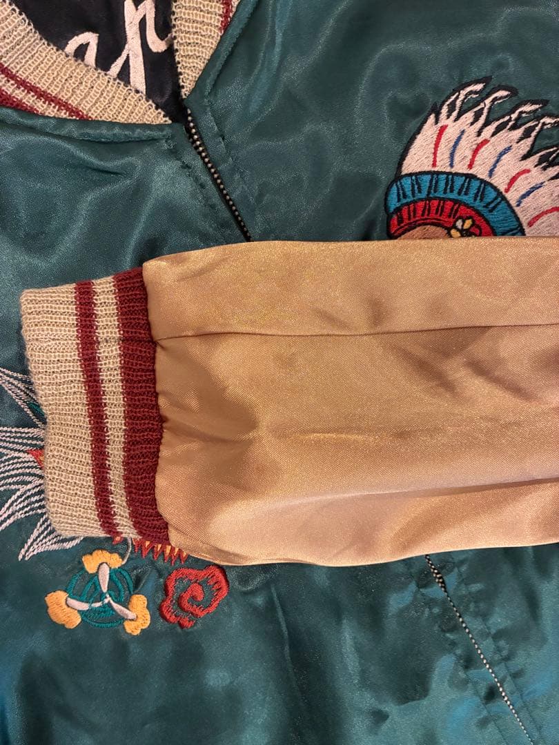 テーラー東洋 東洋 「虎、舞妓×龍、CHIEF」リバーシブルサテンスカジャン