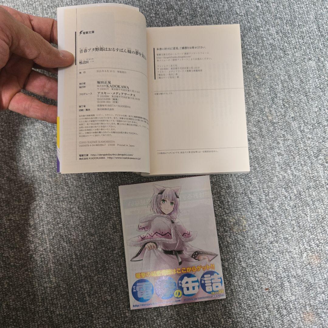 青春ブタ野郎シリーズ 15巻まで 全巻初版　中古本