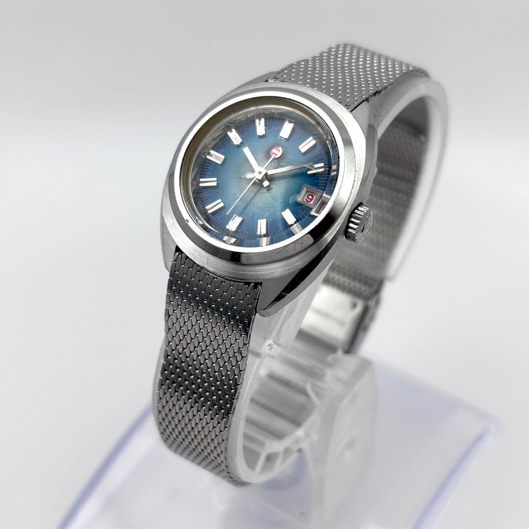 RADO SPACE WING 自動巻きレディース 青文字盤 稼働品