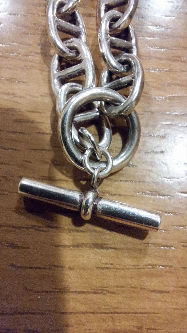 シェーヌダンクルタイプ　シルバーブレスレット、エルメスタイプ、