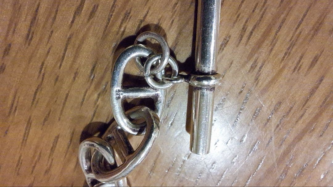 シェーヌダンクルタイプ　シルバーブレスレット、エルメスタイプ、