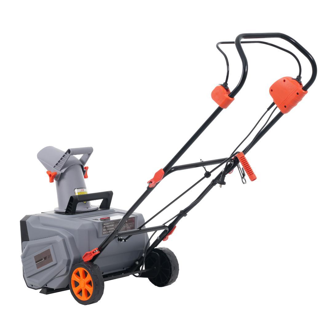 タイムセール！大型家庭用除雪機　軽量　10M電源ケーブル　GREY