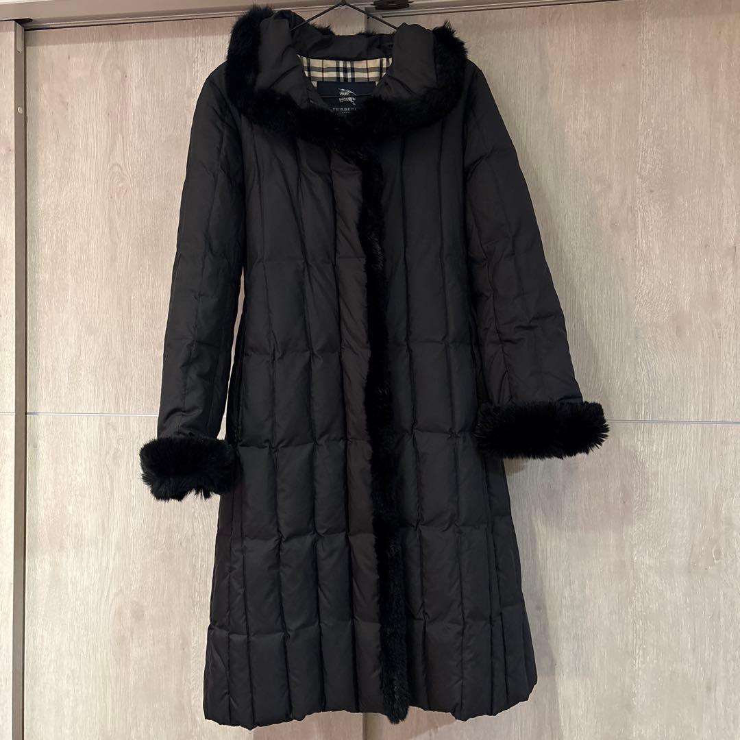 BURBERRY ファー付きダウンジャケット 40